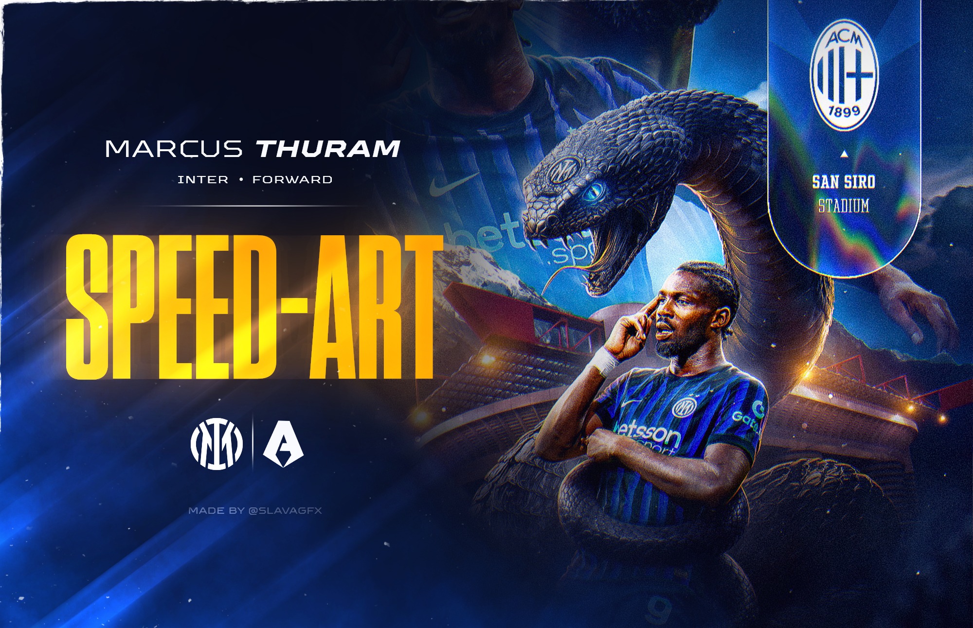 Marcus Thuram speed-art video cover
