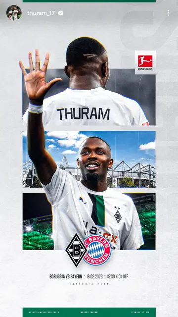 Borussia vs Bayern Munich 18 02 (Thuram)