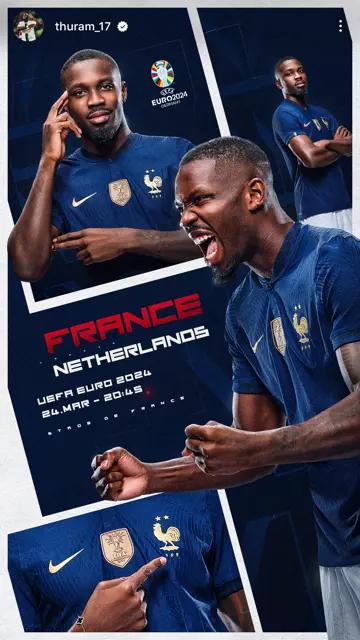 France vs Netherlands 24 03 (Thuram)