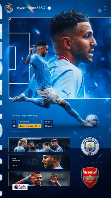 Man City vs Arsenal 26 04 (Mahrez)