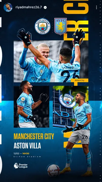 Man City vs Aston Villa 12 02 (Mahrez)
