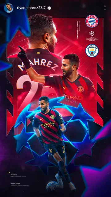 Man City vs Bayern Munich 19 04 (Mahrez)