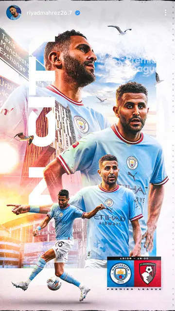 Man City vs Bournemouth  13 07 (Mahrez)
