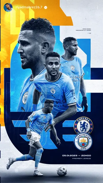 Man City vs Chelsea 05 01 (Mahrez)
