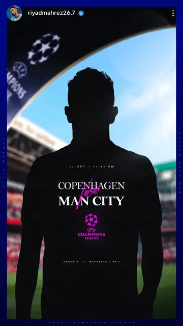 Man City vs Copenhagen 11 10 (Mahrez)