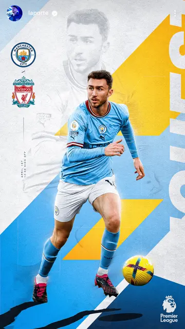 Man City vs Liverpool 01 04 (Laporte)