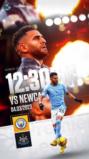 Man City vs Newcastle 04 03 (Mahrez)