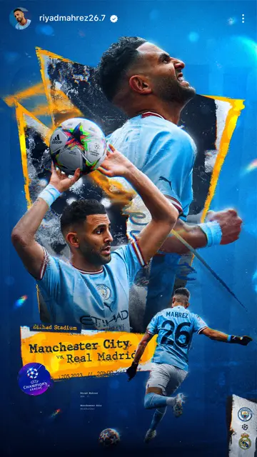 Man City vs Real Madrid 17 05 (Mahrez)