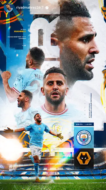 Man City vs Wolves 22 01 (Mahrez)