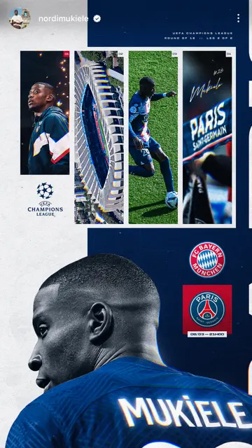 PSG vs Bayern Munich 08 03 (Mukiele)