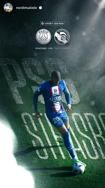 PSG vs Strasbourg 28 12 (Mukiele)