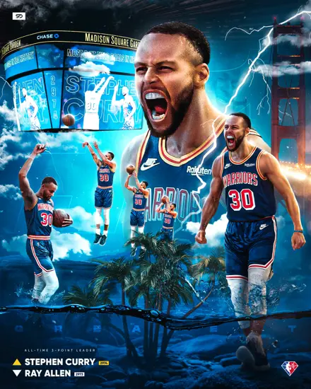 Curry All Time 3pt leader