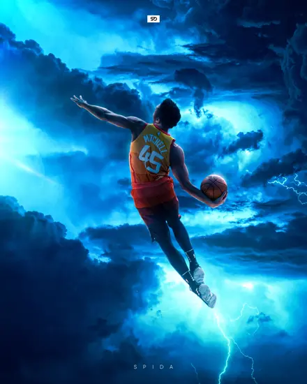 Donovan Mitchell in the sky