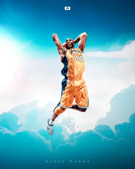 Kobe Bryant in the sky