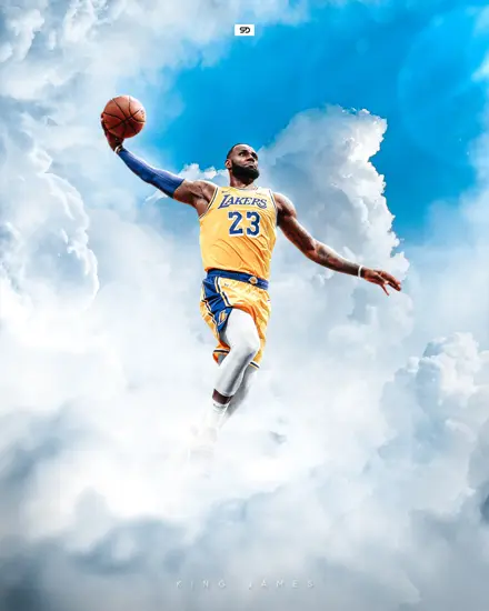 LeBron James in the sky